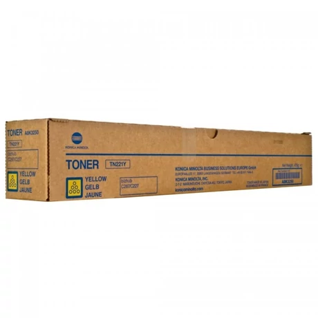 Konica Minolta Bizhub C227 [TN221Y] sárga eredeti toner