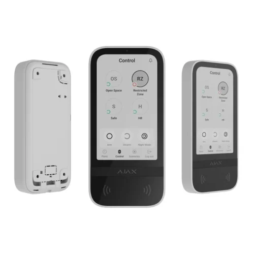 KeyPadTouchScreenJeweller4.jpg-4.webp AJAX Keypad TouchScreen WH - Vezeték nélküli kezelő érintőképernyővel, fehér szín