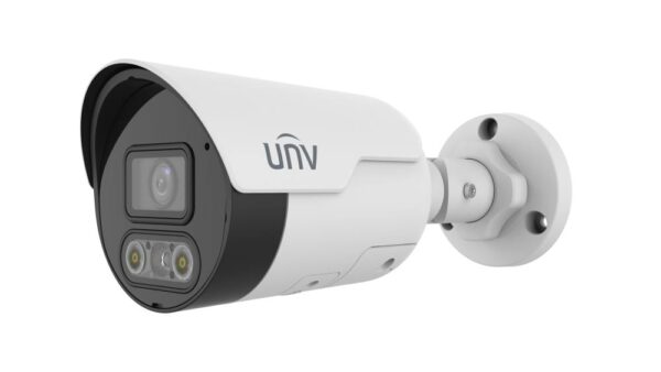 Uniview IP Mini csőkamera, 2MP, Objektív: 2.8mm, Fix, IR és Fehér LED távolság: 30m. Easy Star
