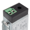 Keskeny, pajzs nélküli elektromos zárfogadó - feszültségre zár - 20 kgf zárnyelv feszülés esetén is nyit (PRELOAD)  - DST technológiával