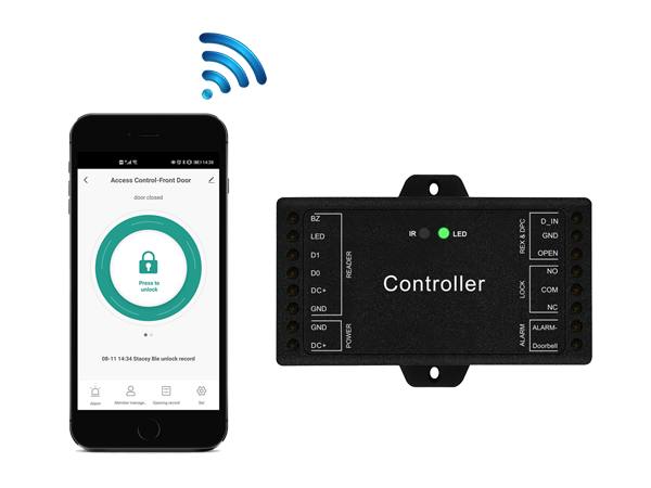 Egyajtós, WiFi-s mini ajtóvezérlő panel - Wiegand