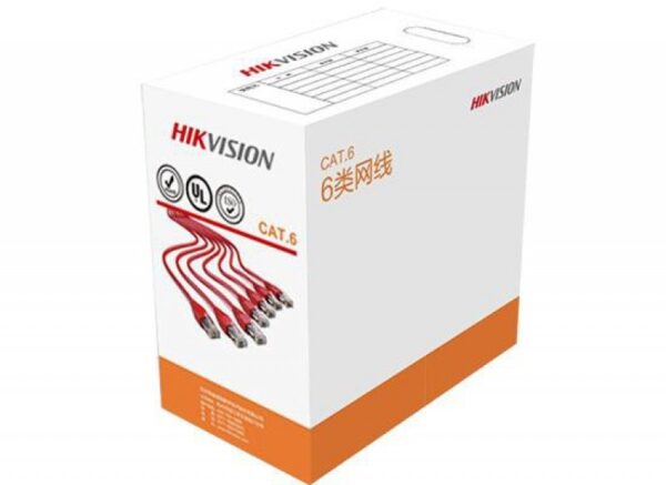Hikvision Kábel, Hálózati kábel, UTP CAT 6, 305 méter, 0.585mm, CCA kábel