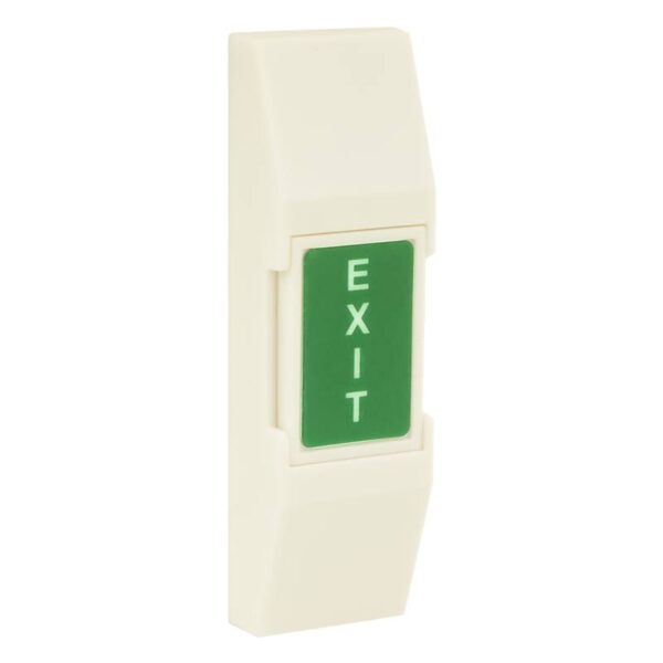 5c-65b_isoright.jpg Nyomógomb műanyag keskeny EXIT felirattal fluoreszkáló