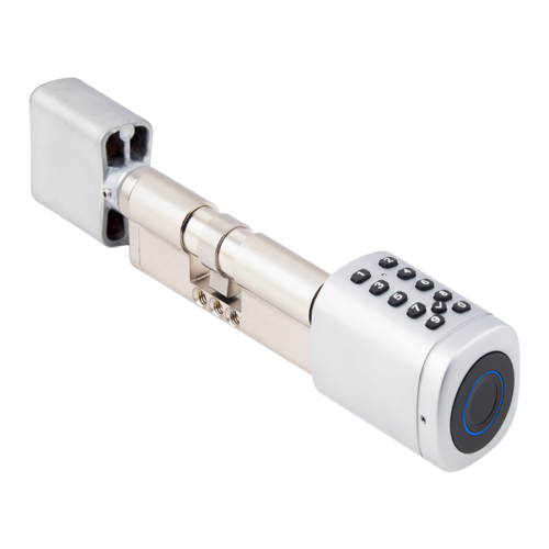 Intelligens cilinder zár - AIRBNB - rozsdamentes INOX - ujjnyomat/RFID/PIN azonosítás - 13,56 MHz MIFARE - BLE - TUYA - IP65