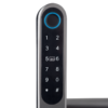 Intelligens AIRBNB zár - fekete - ujjnyomat/RFID/PIN azonosítás - 13,56 MHz MIFARE - BLE - TUYA - IP65