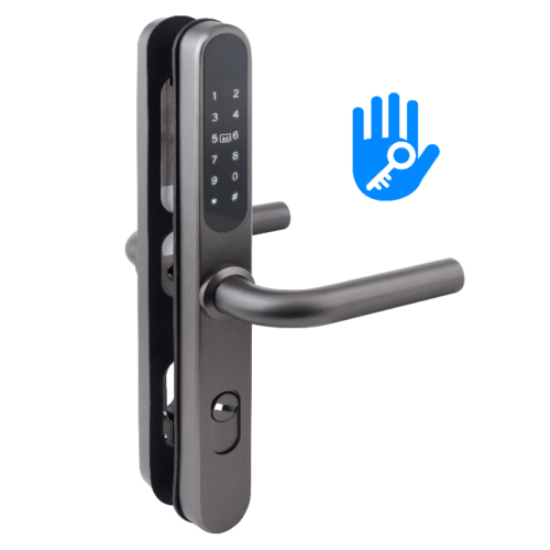 Intelligens AIRBNB zár - fekete - RFID/PIN azonosítás - 13,56 MHz MIFARE - BLE - TTLock - IP65