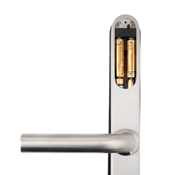 Intelligens AIRBNB zár - INOX - ujjnyomat/RFID/PIN azonosítás - 13,56 MHz MIFARE - BLE - TUYA - IP65