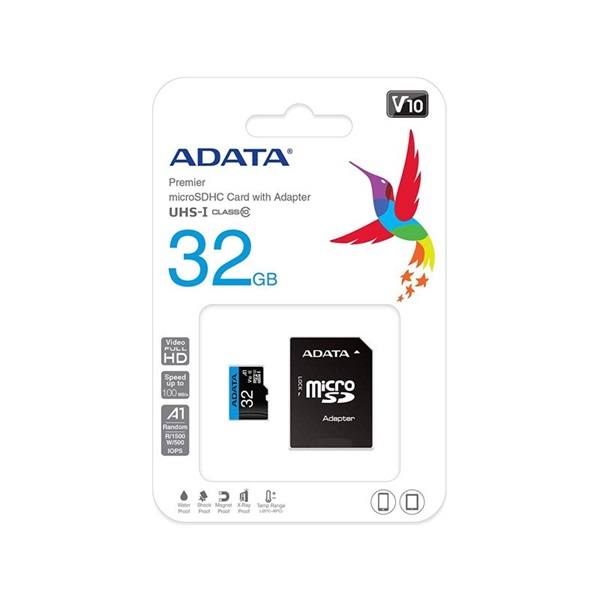 ADATA_MicroSD_kartya_-_32GB_microSDXC_UHS-I_Class10_A1_RW_10020_MBs_adapter-i325159.jpg ADATA MicroSD kártya - 32GB microSDHC UHS-I Class10 A1 V10 (R/W: 100/20 MB/s) + adapter