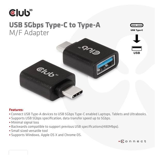 Club_3D_Atalakito_-_CAA-1521_31_USB-C_Gen_1_to_31_USB-A_Gen1-i454731.jpg Club 3D Átalakító - CAA-1521 (3.1 USB-C Gen 1 to 3.1 USB-A Gen1)