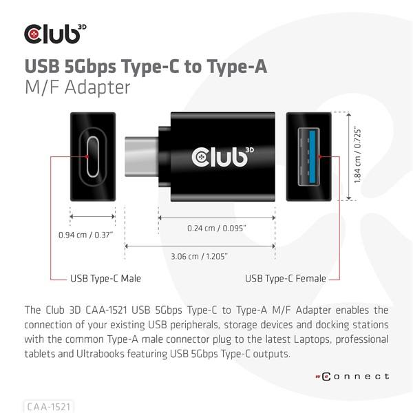 Club_3D_Atalakito_-_CAA-1521_31_USB-C_Gen_1_to_31_USB-A_Gen1-i454736.jpg Club 3D Átalakító - CAA-1521 (3.1 USB-C Gen 1 to 3.1 USB-A Gen1)