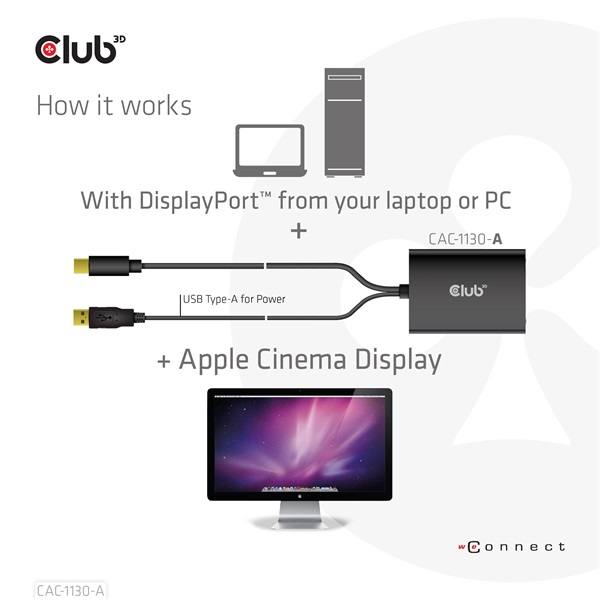 Club_3D_Atalakito_-_CAC-1130-A_Mini_DP_to_Dual_Link_DVI_HDCP_OFF_Apple-i464683.jpg Club 3D Átalakító - CAC-1130-A (Mini DisplayPort to Dual Link DVI, HDCP OFF, Apple)