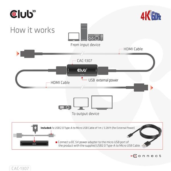 Club_3D_Atalakito_-_CAC-1307_HDMI_aktiv_ismetlo_4K60Hz_Micro_USB_tapellatas_18Gbps_3D_HDR_HDCP_2214-i467143.jpg Club 3D Átalakító - CAC-1307 (HDMI aktív ismétlő 4K60Hz, Micro USB tápellátás, 18Gbps, 3D, HDR, HDCP 2.2&1.4)