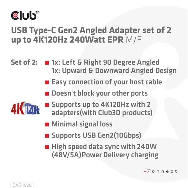 Club_3D_Atalakito_-_CAC-1528_USB-C_Gen_2_to_USB-C_Gen_2_90_fokos_adapter_10Gbps_4k120Hz-i454446.jpg Club 3D Átalakító - CAC-1528 (USB-C Gen 2 to USB-C Gen 2, 90 fokos adapter, 10Gbps, 4k120Hz)