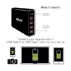Club 3D Átalakító - CAC-1903 (5 port, 111W töltő, 4xUSB-A, 1xUSB-C PD)