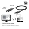 Club 3D Átalakító - CSV-2570 (USB-C to HDMI vezeték nélkül, 25m hatótáv, FHD 60Hz, Alt Mode, HDCP 1.4 & 2.2)