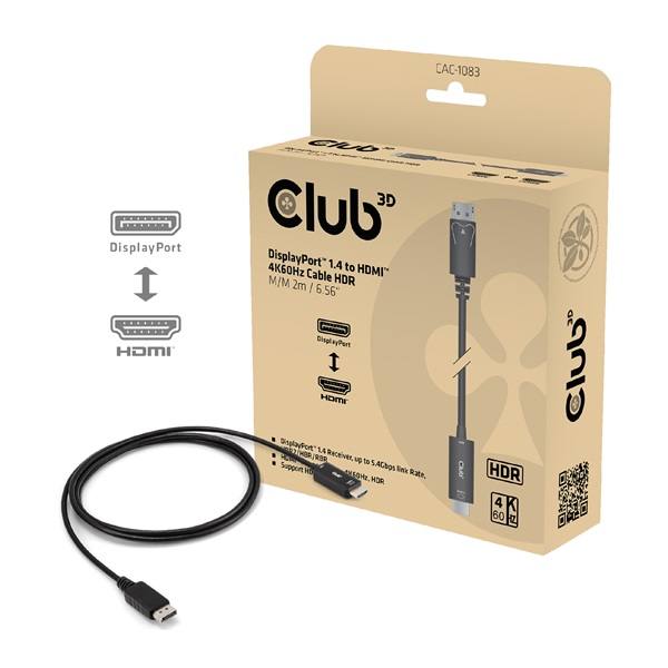 Club_3D_Kabel_-_CAC-1083_DP14_to_HDMI20b_aktiv_adapter_4K60Hz_HDR_2m-i467963.jpg Club 3D Kábel - CAC-1083 (DisplayPort 1.4 to HDMI 2.0, aktív adapter, 4K60Hz, HDR, 2m)