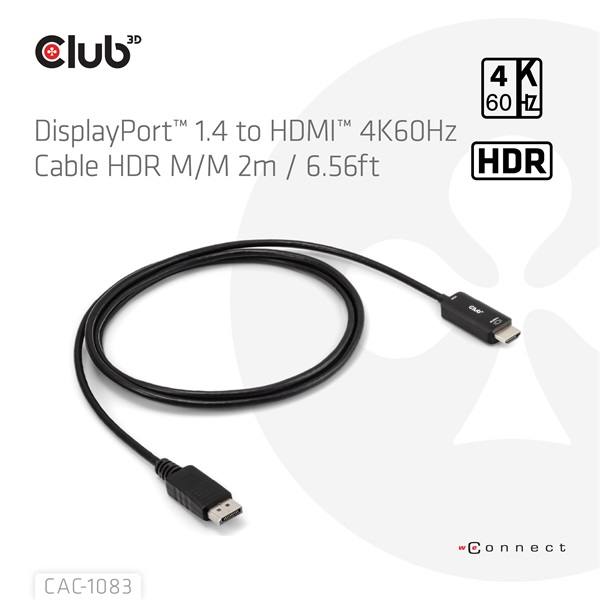 Club_3D_Kabel_-_CAC-1083_DP14_to_HDMI20b_aktiv_adapter_4K60Hz_HDR_2m-i467968.jpg Club 3D Kábel - CAC-1083 (DisplayPort 1.4 to HDMI 2.0, aktív adapter, 4K60Hz, HDR, 2m)