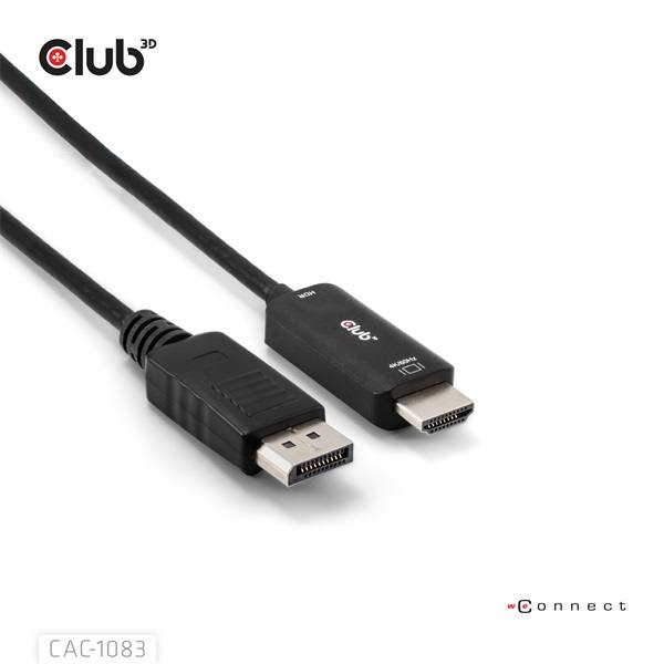 Club_3D_Kabel_-_CAC-1083_DP14_to_HDMI20b_aktiv_adapter_4K60Hz_HDR_2m-i467983.jpg Club 3D Kábel - CAC-1083 (DisplayPort 1.4 to HDMI 2.0, aktív adapter, 4K60Hz, HDR, 2m)