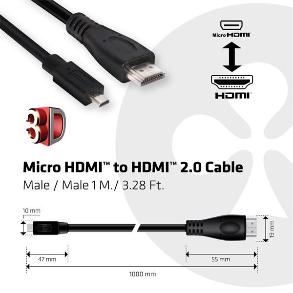 Club_3D_Kabel_-_CAC-1351_Micro_HDMI_to_HDMI_20_4K60Hz_1m_Bi-Directional-i466678.jpg Club 3D Kábel - CAC-1351 (Micro HDMI to HDMI 2.0, 4K60Hz, 1m, Bi-Directional)