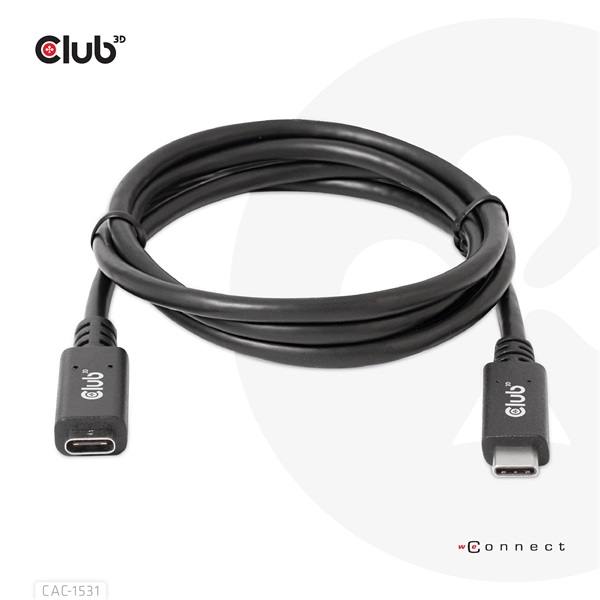 Club_3D_Kabel_-_CAC-1531_USB-C_Gen_1_to_USB-C_5Gbps_60W_4K60Hz_1m-i455226.jpg Club 3D Kábel - CAC-1531 (USB-C Gen 1 to USB-C, 5Gbps, 60W, 4K60Hz, M/F, 1m)