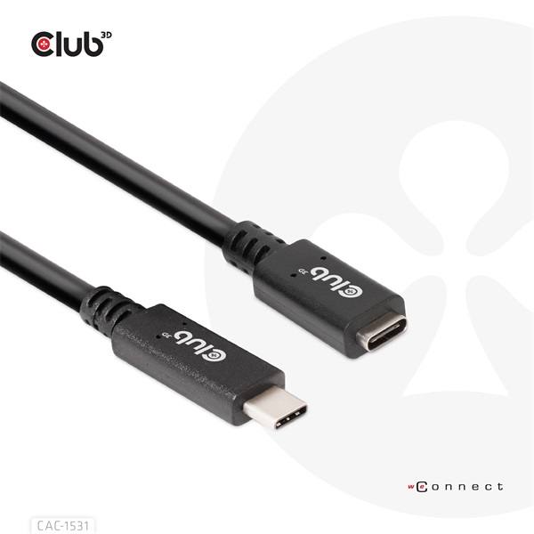 Club_3D_Kabel_-_CAC-1531_USB-C_Gen_1_to_USB-C_5Gbps_60W_4K60Hz_1m-i455231.jpg Club 3D Kábel - CAC-1531 (USB-C Gen 1 to USB-C, 5Gbps, 60W, 4K60Hz, M/F, 1m)