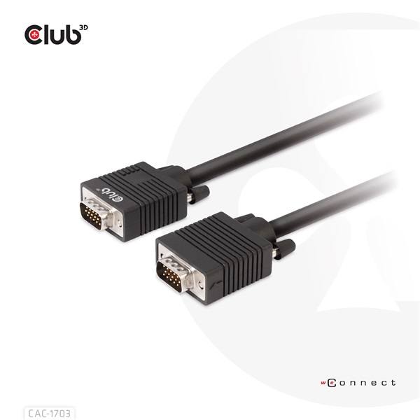 Club_3D_Kabel_-_CAC-1703_VGA_bidirectional_MM_3m_28AWG_Full_HD_1080p-i465968.jpg Club 3D Kábel - CAC-1703 (VGA Bidirectional, M/M, 3m, 28AWG, Full HD 1080p)