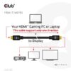 Club 3D Kábel - CAC-2313 (HDMI 2.0, 4K60Hz, M/M, 10m, RedMere, Uni-directional)