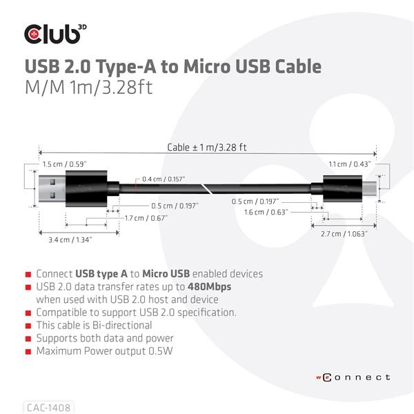 Club_3D_USB_kabel_-_CAC-1408_20_USB-A_Micro_USB_5Gbps_1m-i451541.jpg Club 3D kábel - CAC-1408 (2.0 USB-A, Micro USB, 5Gbps, 1m)