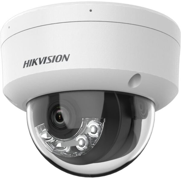 Hikvision IP Dómkamera, 4MP, 2.8mm Fix objektív, 30m IR és fehér LED megvilágítás