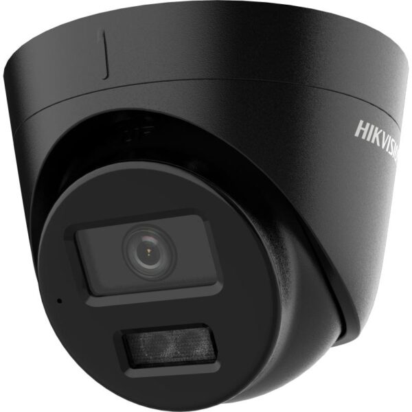 DS-2CD1343G2-LIU28BLACK29.jpg Hikvision IP, Turret kamera, 4MP, Fix obj., 2.8mm, MD 2.0, IR-Fehér LED 30m, Beépített mic, Fekete