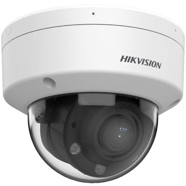 DS-2CD1743G2-LIZ28S29U-0.jpg Hikvision IP, Dóm kamera, 4MP, Mot. obj. 2.8-12mm, IR-Fehér LED 30m, SD fogl., mikrofon, Alarm in/out
