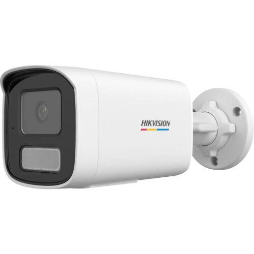 DS-2CD1T47G3H-LIU1.jpg Hikvision IP, Csőkamera, 4MP, Fix objektív, 2.8mm, MD 3.0, IR-Fehér LED 50m, Beépített mic