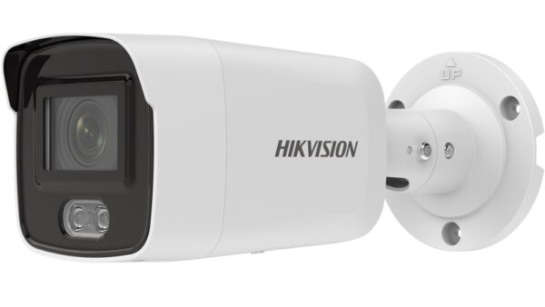 Hikvision IP, Csőkamera, 4 MP, Fix objektív, 2.8mm, AcuSense, IR, Fehér LED