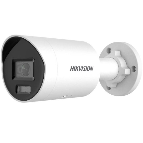 DS-2CD2046G2H-IU_image_1.jpg Hikvision IP, Csőkamera, 4MP, Fix objektív, 2.8mm, IR 40m, SD fogl., Kétirányú audió, Fény-hang riasztás
