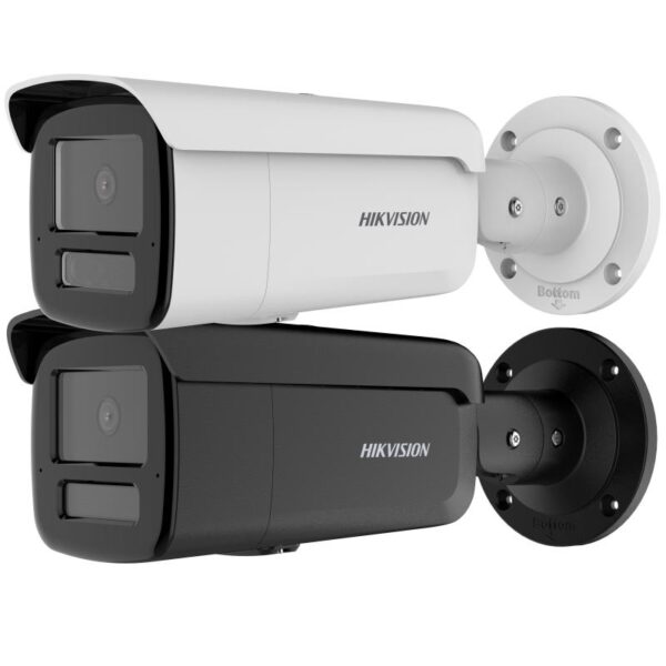 Hikvision IP, Csőkamera, 8MP, Fix objektív 2.8mm, IR-Fehér LED 60m, SD fogl.