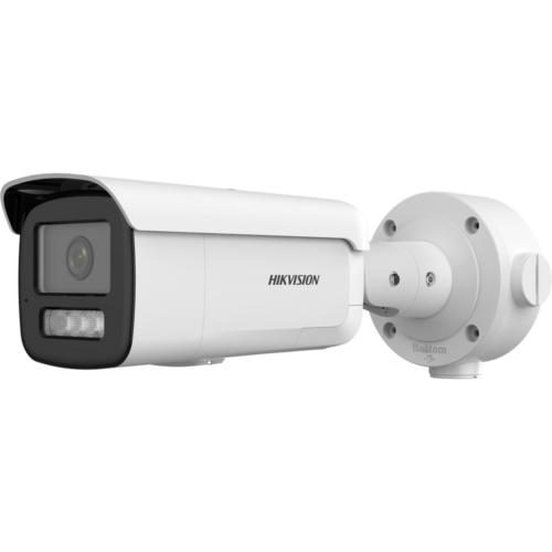 Hikvision IP, Csőkamera, 4MP, Fix obj., 2.8mm, IR 60m, SD Kártya, Kétirányú audió, Fény-hang, Alarm in/out