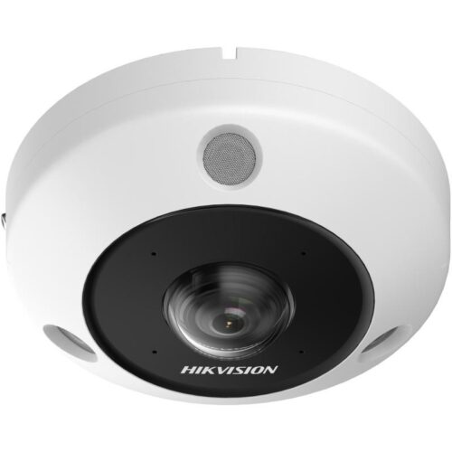 DS-2CD63C5G1-IVS-0.jpg Hikvision IP, Fisheye kamera, 12MP, Fix objektív, 1.29mm, Heatmap, IR, 15m, SD, Mik és audió, Hang, alarm in