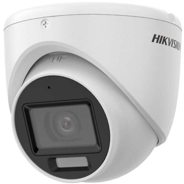 Hikvision Turret kamera, 2MP felbontás, Fix objektív, 2.8mm, Hibrid Light, IR és fehér LED megvilágítás