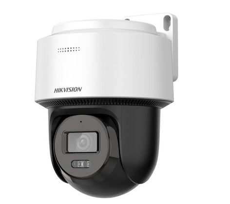 Hikvision IP, PT turret kamera, 4MP, Fix objektív, 2.8mm, IR és Fehér LED, 30m, beépített mic és audió, SD foglalat