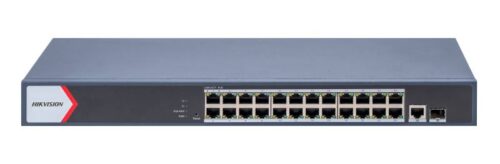 Hikvision DS-3E1526P-EI(V2) – 26 portos Gbit PoE switch (370 W)