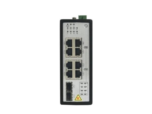 Hikvision DS-3T0510P – 8 portos ipari Gbit PoE switch (240 W)