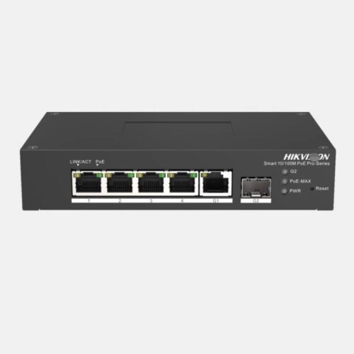 DS-3T1306P-SI_HS-6422e604e37f9.jpg Hikvision DS-3T1306P-SI/HS – 6 portos ipari 10/100 PoE switch (60 W)