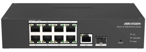 Hikvision DS-3T1310P-SI/HS – 10 portos ipari 10/100 PoE switch (110 W)
