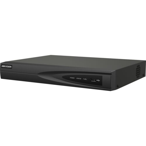 DS-7604NI-Q1_4P-0-1.jpg Hikvision 4 csatornás NVR, 1 HDD-s, Rögzítő POE porttal, 40Mbps hálózati kapacitás
