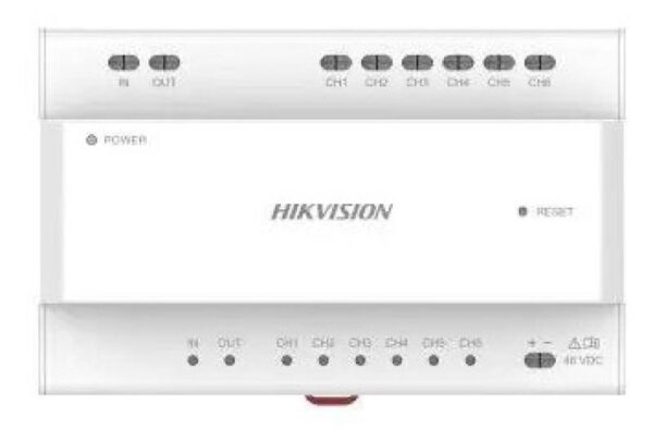 Hikvision DS-KAD7060EY-S – Disztribútor soroló egység kétvezetékes HD kaputelefon-rendszerhez