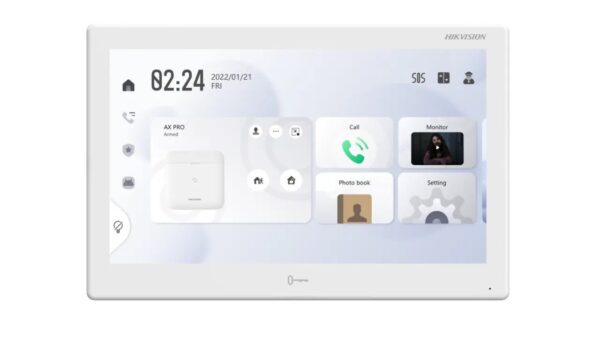 DS-KH9510-WTE128B29.jpg Hikvision Android IP video-kaputelefon beltéri egység, 10 LCD kijelző, WiFi