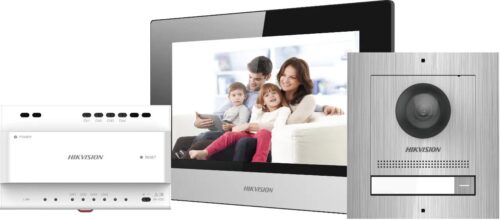 DS-KIS702-S.jpg Hikvision Egylakásos IP video-kaputelefon szett, 2 vezetékes, rozsdamentes acél