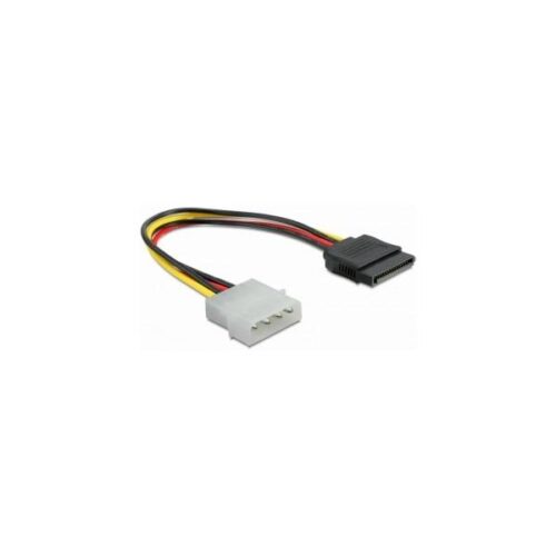 Delock_60100_Cable_Power_SATA_HDD_4pin_male_straight-i16453.jpg Delock átalakító kábel - 60100 (4 tűs Molex (apa) + 15 tűs SATA (anya), 0,2m)