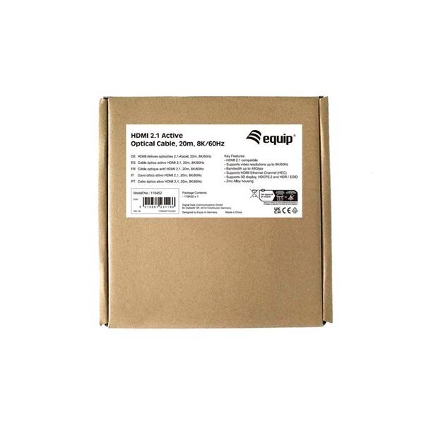 Equip_Kabel_-_119452_Aktiv_HDMI21_kabel_apaapa_8K60Hz_20m-i391826.jpg Equip Kábel - 119452 (Aktív HDMI2.1 kábel, apa/apa, 8K/60Hz, 20m)