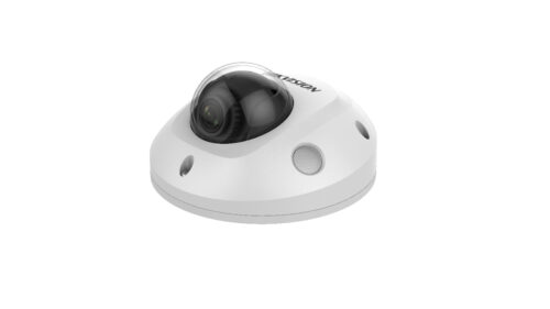 Hikvision IP, Mini dómkamera, 4 MP, Fix objektív, 2.8mm, EXIR 30m, IR, Hang/riasztás I/O, Wi-Fi antennával,
